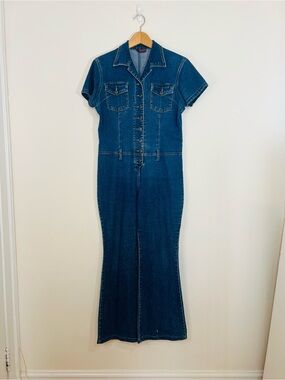 Blue Denim Jumpsuit - Nevada